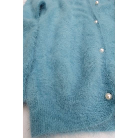 Angora Cardigan himmelsblau