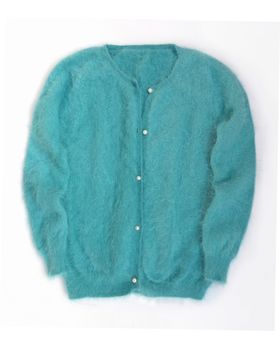 Angora Cardigan himmelsblau