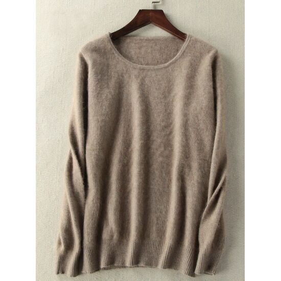 Angora Pullover Amelie hellbraun