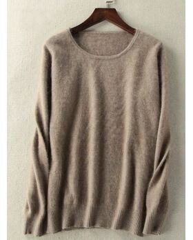 Angora Pullover Amelie hellbraun